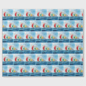 Sailboat Race On High Seas Cadeaupapier (Vlak)