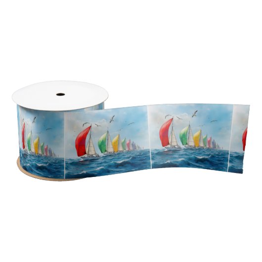 Sailboat Race On High Seas Lint (Spoel)