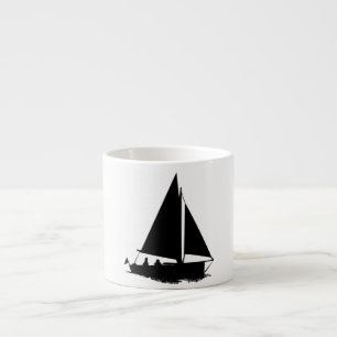 Sailboat Silhouette Espresso Kop