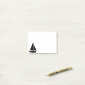Sailboat Silhouette Post-it® Notes (Op bureau)