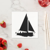 Sailboat Silhouette Servetten (Insitu)