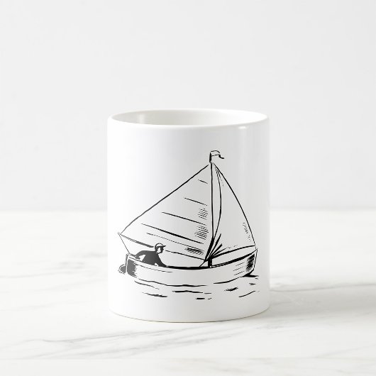 Sailboat Sketch Koffiemok