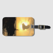 Sailboat Sunset Acryl Bagagelabel (Voorkant (horizontaal))