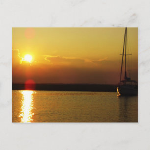 Sailboat Sunset Briefkaart
