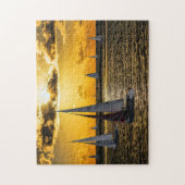 Sailboat sunset puzzle puzzle (Vertical)