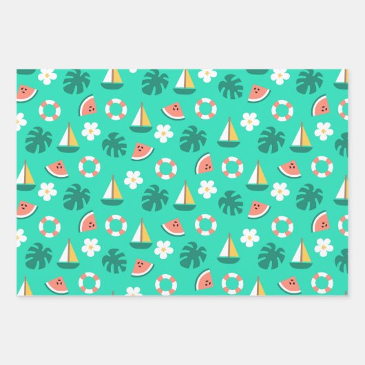 Sailboating inpakpapier vel (Voorkant 2)