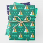 Sailboating inpakpapier vel (In situ)