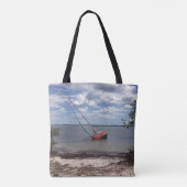 Sailboot Aground Tote Bag (Achterkant)