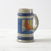 Sailboot Beer Stein Bierpul (Voorkant rechts)