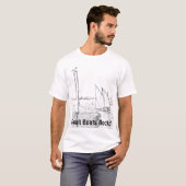 Sailboot Drawing Tee Shirt (Voorkant volledig)