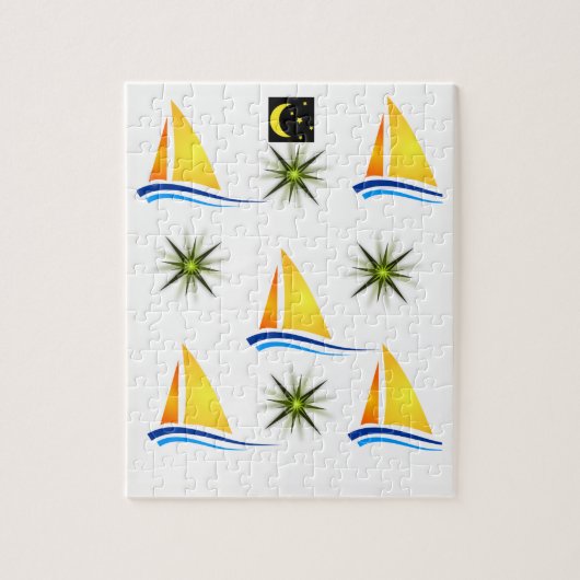 Sailboot Jigzaag Puzzle Legpuzzel (Verticaal)