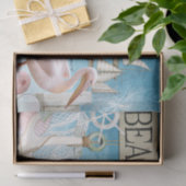 Sailboot Lighthouse Romance Seaside Decoupage Tissuepapier (Geschenk)