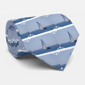 Sailboot Necktie Stropdas (Opgerold)
