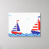 Sailboot Pair Canvas Afdruk (Voorkant)