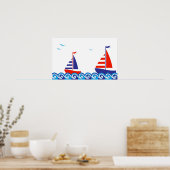 Sailboot Pair Poster (Keuken)