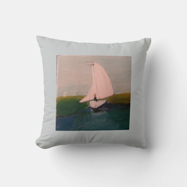 Sailboot Pillow Kussen (Voorkant)