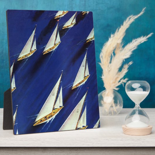 Sailboot Regatta van Ski Weld Fotoplaat (Zijkant)