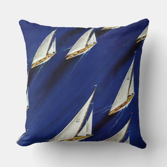 Sailboot Regatta van Ski Weld Kussen (Voorkant)