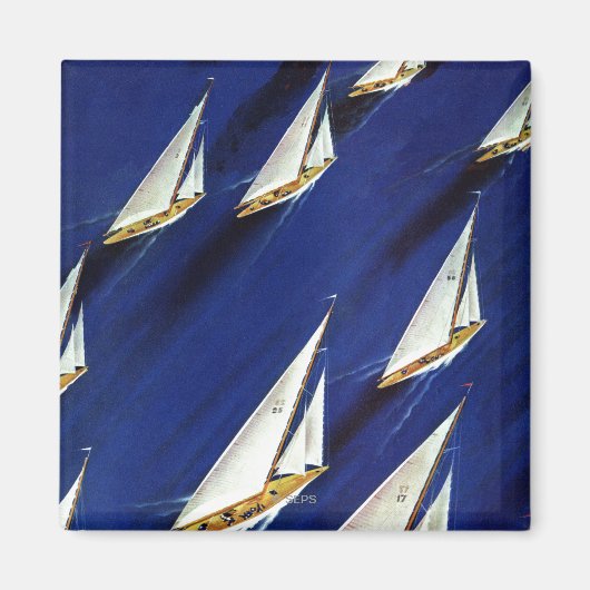 Sailboot Regatta van Ski Weld Magneet (Voorkant)