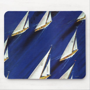 Sailboot Regatta van Ski Weld Muismat