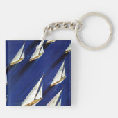 Sailboot Regatta van Ski Weld Sleutelhanger (Achterkant)