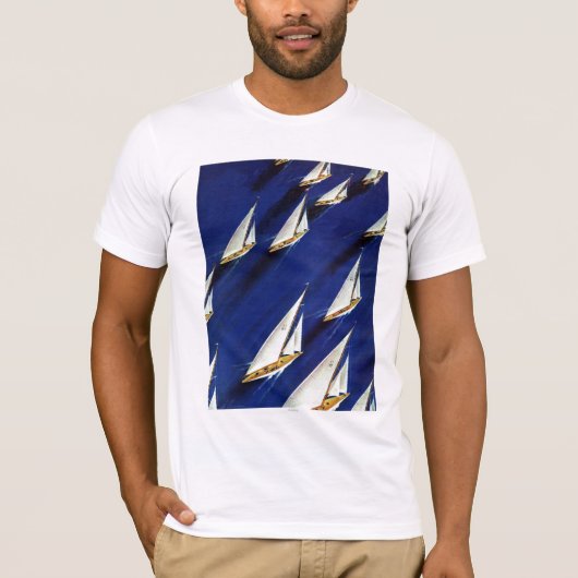 Sailboot Regatta van Ski Weld T-shirt (Voorkant)
