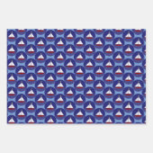 Sailboot Sailing Design Wrapping Paper Set (Voorkant 2)