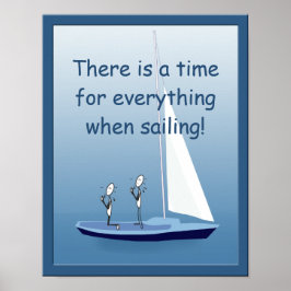 Sailboot Sailors Prayers Funny Poster