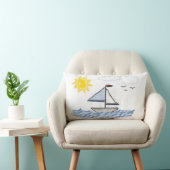 Sailboot Sketch Digital Art Kussen (Stoel)