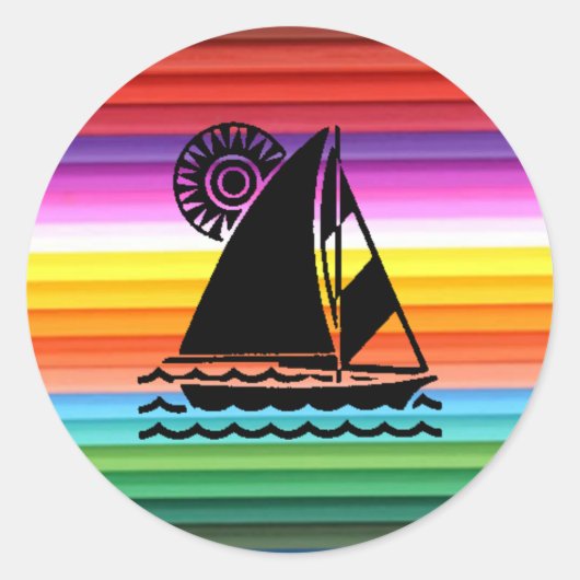 Sailboot Sticker (Voorkant)
