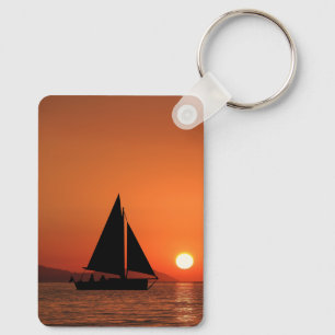 Sailboot Sunset Sleutelhanger