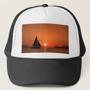Sailboot Sunset Trucker Pet