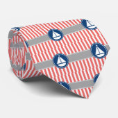 Sailboot van koraal stropdas (Opgerold)