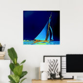 Sailboot Wayward 1890 Poster (Thuiskantoor)