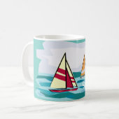 Sailbootontwerp Koffiemok (Voorkant links)