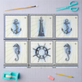 Sailen van  Nautical Artistic Decoupage Tissuepapier (Craft)
