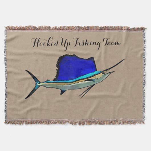 Sailfish Boat naam goot deken (Voorkant)