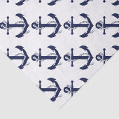 Sailing Anchor Navy Tissuepapier (Detail)