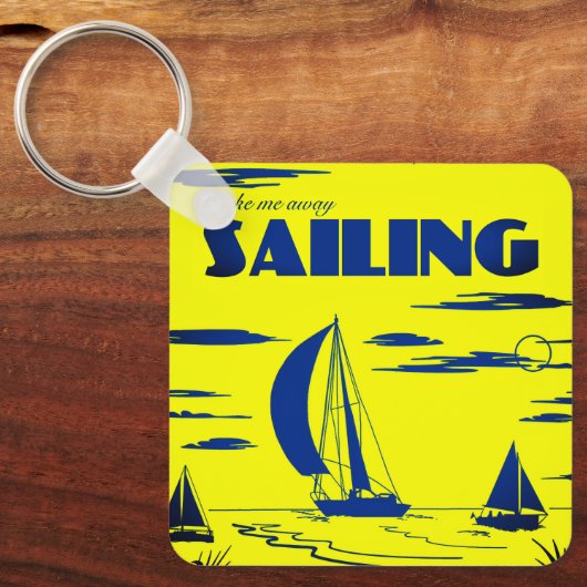"Sailing" Art Keychain (Voorkant)