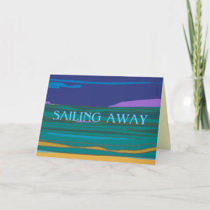 Sailing Away >Holidays Farewell Card Feestdagen Kaart