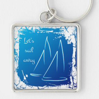 sailing boats - let's sail away sleutelhanger