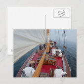 Sailing Boundary Pass Briefkaart (Voorkant / Achterkant)