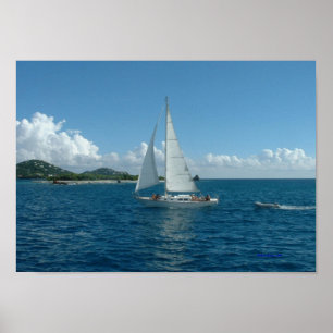 SAILING! Caraïbisch gebied, poster
