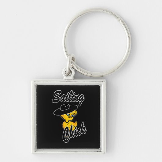 Sailing Chick #4 Sleutelhanger (Voorkant)