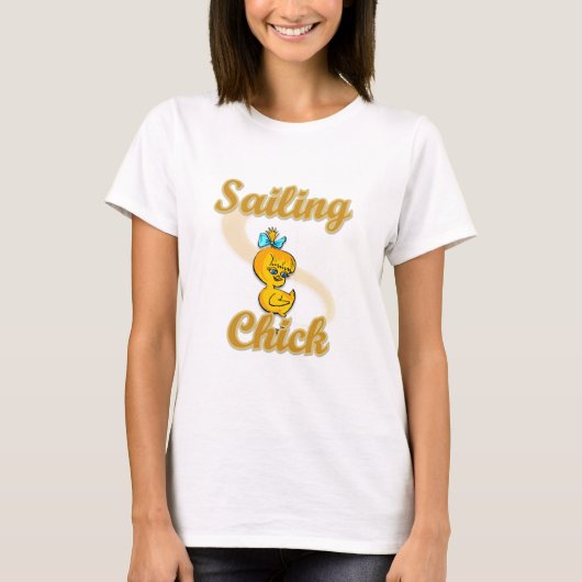 Sailing Chick T-shirt (Voorkant)