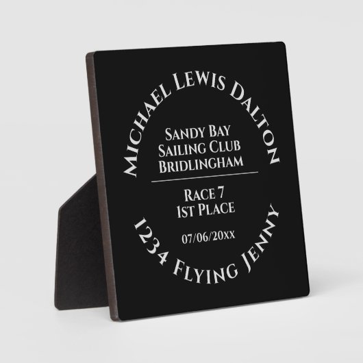 Sailing Club Trophy Fotoplaat (Voorkant)