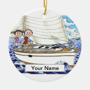 Sailing Couple Keramisch Ornament