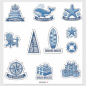 Sailing Dreams Nautical Sticker Sheet (Feuille)