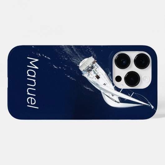 Sailing Freedom Bird's Eye Uitzicht Case-Mate iPhone Case (Achterkant (horizontaal))