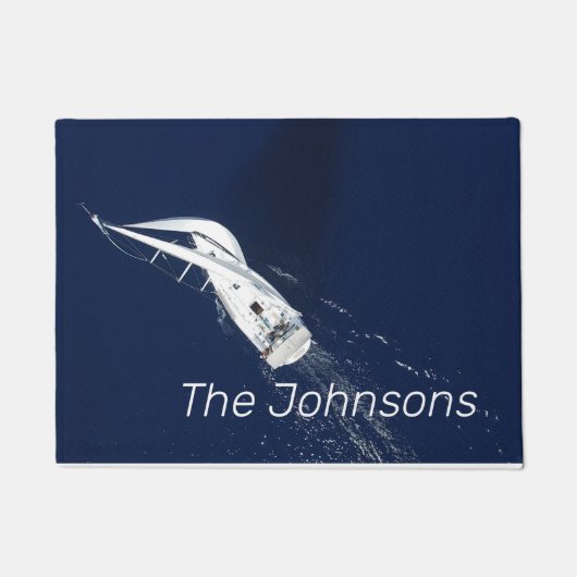 Sailing Freedom Bird's Eye Uitzicht Deurmat (Voorkant)